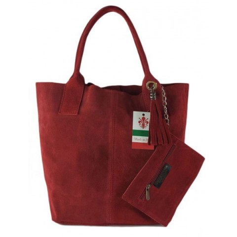 Italian suede handbags
